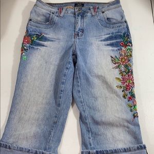 Baileys point embroidered jeans